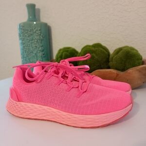 NoBull Project Neon Pink Ripstop Runner Sz 8